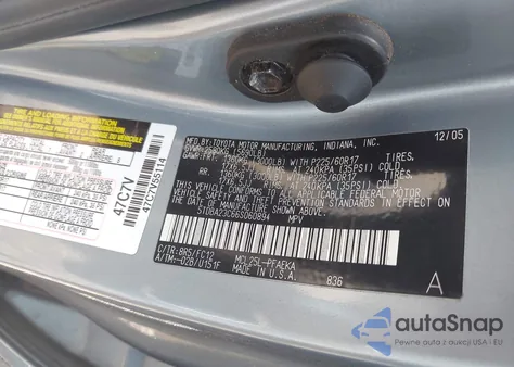 2006 Toyota Sienna Le from USA, damaged, VIN 5TDBA23C66S060894